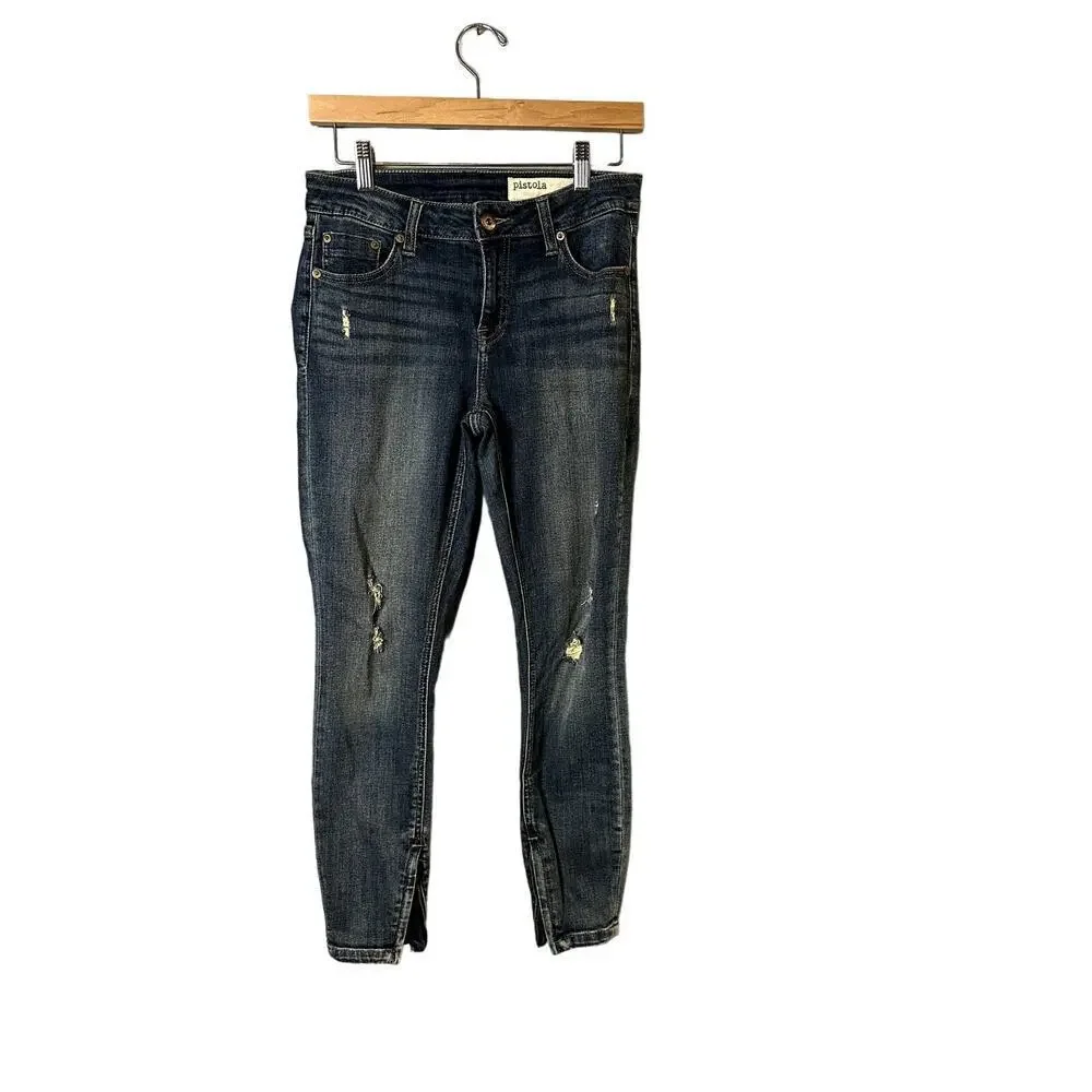 Pistola Women's Size 27 Distressed Skinny Jeans - Picture 1 of 7
